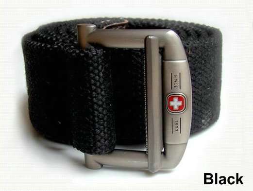 Swiss1893 Fashion Canvas Premium Metal Mens strap Ceinture Buckle Belt men's 140cm